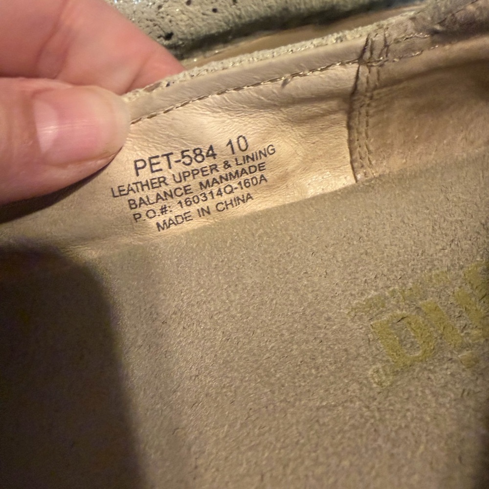 Alegria Leather Comfort Ballet Flats Cream Speckled Women’s 10 - Picture 10 of 12